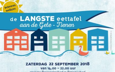 Langste Eettafel 2018 op 22 september